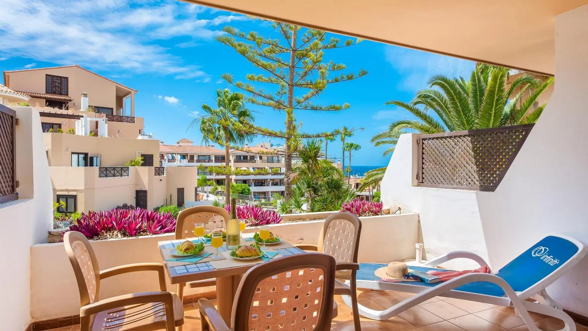 Apartamento Azzurro Vibe With Ocean Sight In Heated Pool Complex - Tropical Dream San Miguel de Abona